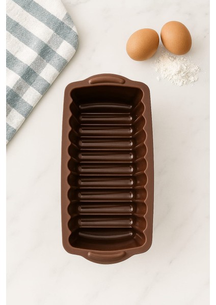 Silikon Baton Kek Kalıbı Dikdörtgen Çikolata Kalıbı