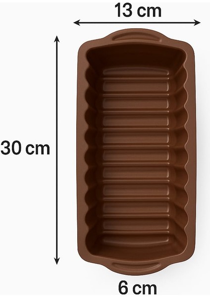 Silikon Baton Kek Kalıbı Dikdörtgen Çikolata Kalıbı modelleri