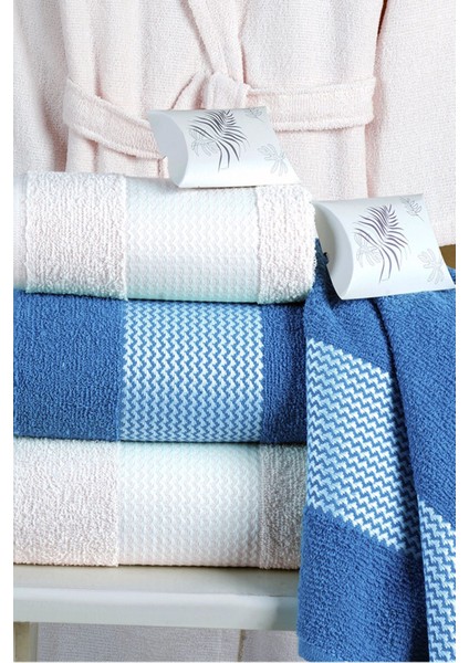 Dream 8 Parça Kutulu Pamuk Bornoz Takımı (2 Bornoz, 2 70X140 Banyo Havlu, 2 50X90 Baş Havlusu,2 Sbn)