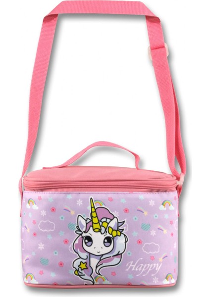 Termoslu/ısı Yalıtımlı Beslenme Çantası - 5016 - Gökkuşağı Unicorn, Turkuaz Pembe (Kız Çocuk) fiyatları