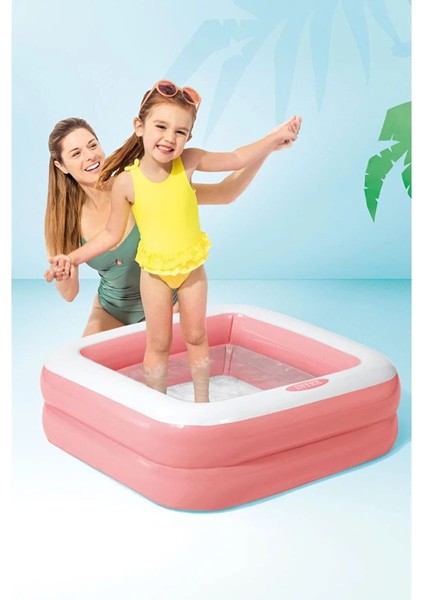 Şişme Tabanlı 86X86X25 cm Havuz 2 Renk modelleri