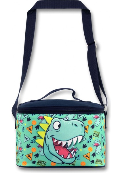 Termoslu/ısı Yalıtımlı Beslenme Çantası - 5019 - Dinazor, Yeşil Lacivert (Erkek Çocuk) fiyatları