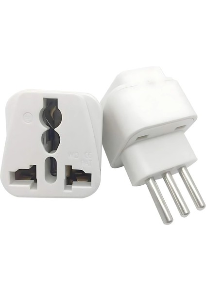 Italya Uyumlu 3 Pinli Priz Dönüştürücü 🔌 Seyahat Tipi Universal Adaptör