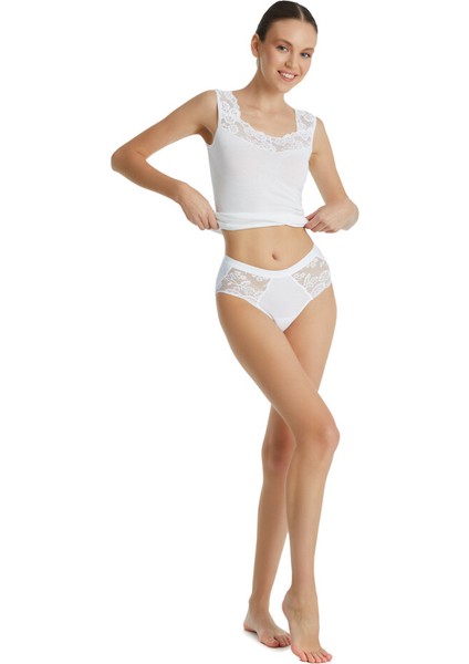 Kadın Slip Külot Dantelli Private 1311 - Beyaz modelleri