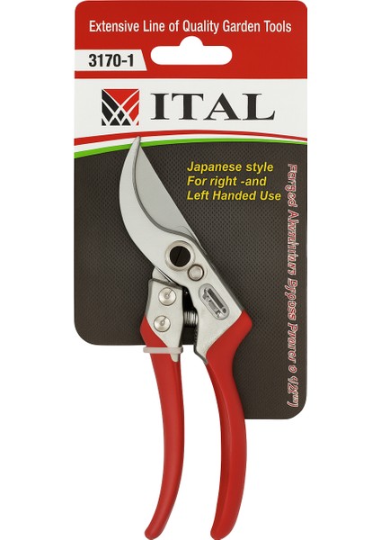 Profesyonel Ital 3170‑1 Thailand Malı Bypass Budama Makası – 18 mm Kesim Kapasiteli, Alüminyum + Kaymaz Pvc Saplı