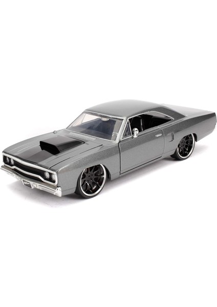 253203054, Hızlı ve Öfkeli 1970 Plymouth, 1:24 Ölçek, Die-Cast( Metal ), Açılabilir Bagaj Kaput ve Kapılar, Fast & Furious 1970 Plymouth