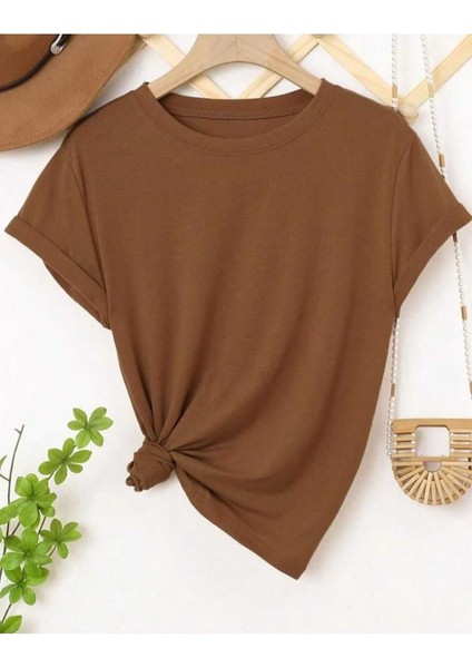 Oversize T-Shirt Arizona Baskılı Kahverengi Renk fiyatları
