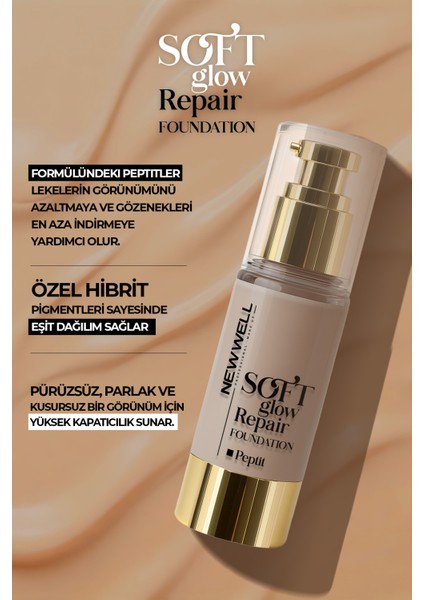 Mocha Soft Glow Repair Foundation Yumuşak Işıltılı Onarıcı Fondöten 30 ml