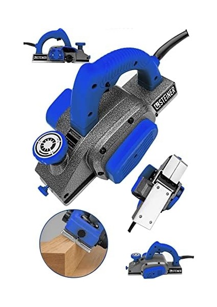 Alman 3400 Watt Metal Şanzıman Çift Bıçaklı Planya Rende Makinesi Mavi modelleri