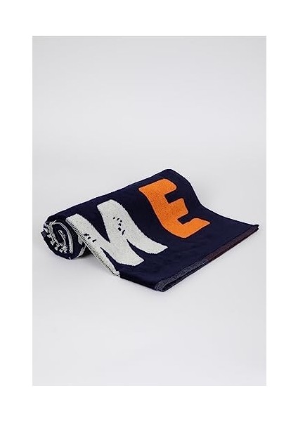 Erkek Erkek Pamuklu Plaj Havlusu, Lacivert, Standard fiyatları