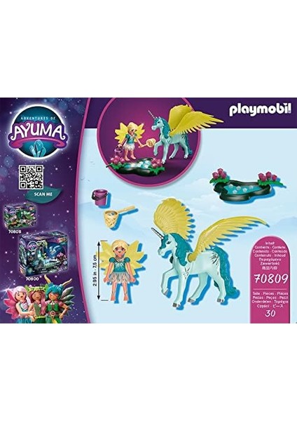 70809 Ayuma Nın Maceraları Kristal Peri ve Tek Boynuzlu At, Masal Oyuncağı, Eğlenceli Yaratıcı Rol Yapma, Oyun Seti, 7 Yaş ve Üzeri Çocuklar Için Uygundur