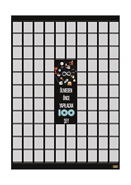 Ölmeden Önce Yapılacak 100 Şey Kazı Kazan Poster fiyatları