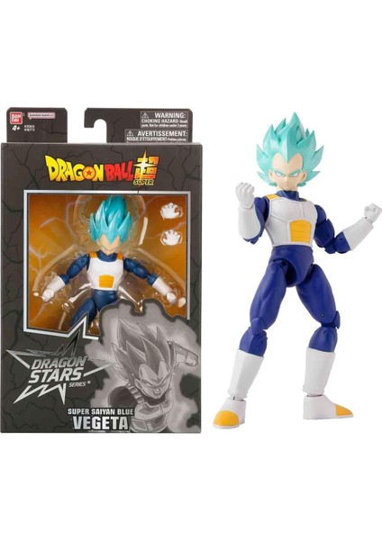 16 cm Dragon Ball Super Saiyan Blue Vegeta Poz Verilebilir Figür, Dragon Stars Serisi