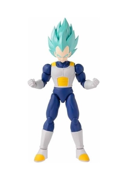 16 cm Dragon Ball Super Saiyan Blue Vegeta Poz Verilebilir Figür, Dragon Stars Serisi