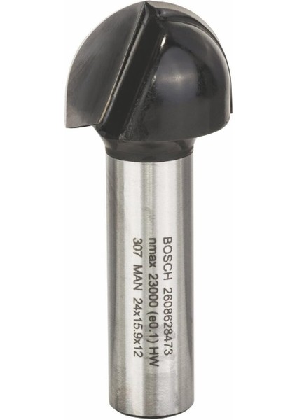 Aksesuarı 2608628473 Oyuklu Freze Ç 12 Mm, R1 12 Mm, D 24 Mm, L 12,7 Mm, G 57 mm