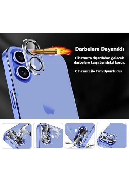 iPhone 16 Plus/iphone 16 Için Kamera Lens Koruyucu [darbeye Dayanıklı] 9h Temperli Cam Lens Kamera Koruyucu iPhone 16 /iphone 16 Plus ile Uyumlu Kamera Koruyucu [çizilmez] modelleri