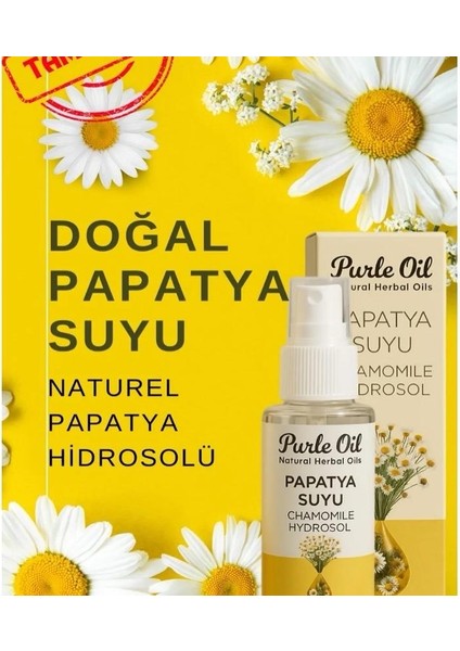 Purleoil Papatya Hidrosolü – Hassas Ciltlere Doğal Yatıştırıcı Dokunuş!