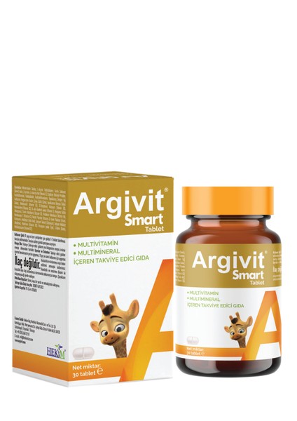 Smart Tablet 30 Tablet 3'lü Paket - Fosfatidilserin, Kolin, L-Arginin, Multivitamin ve Multimineral