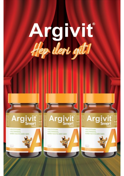 Smart Tablet 30 Tablet 3'lü Paket - Fosfatidilserin, Kolin, L-Arginin, Multivitamin ve Multimineral