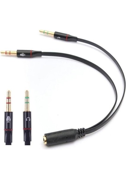 Mikrofon Çevirici Ayırıcı Switch Splitter 3.5mm modelleri