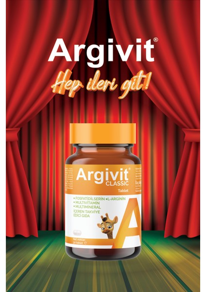 Classic Fosfotidilserin, L-Arjinin, Multivitamin ve Multimineral İçeren Tablet 30 Tablet