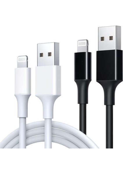 Iphone Usb-A To Lightning Hızlı Şarj Kablosu 100CM 3A (Siyah Veya Beyaz)