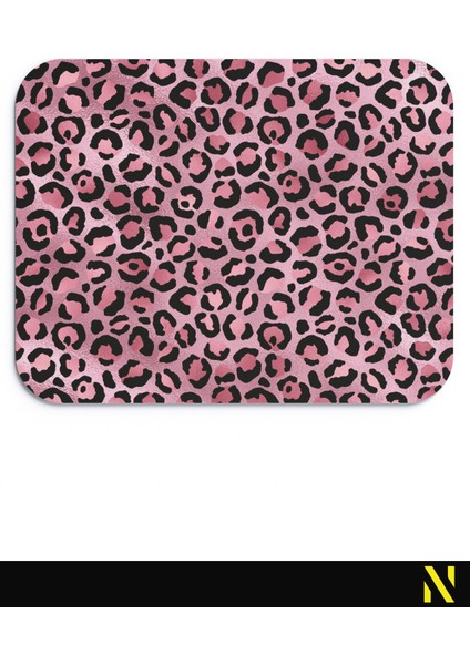 Leopar Desenli Renkli Ergonomik Mouse Pad - 23 cm x 19 cm - Kaymaz Taban Ev ve Ofis Kullanımı Fare Altlığı Mousepad