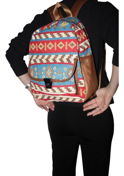Otantik Desen Kadın Sırt Çantası Pamukkale Model Pamukkaleçantam1 fırsatları