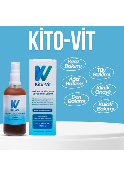 Kedi/köpek Deri, Kulak, Ağız, Yara ve Tüy Bakım Ürünü 100 ml