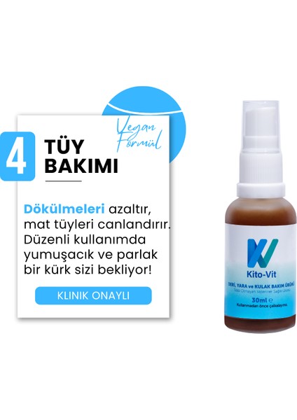 Kedi/köpek Deri, Kulak, Ağız, Yara ve Tüy Bakım Ürünü 100 ml modelleri