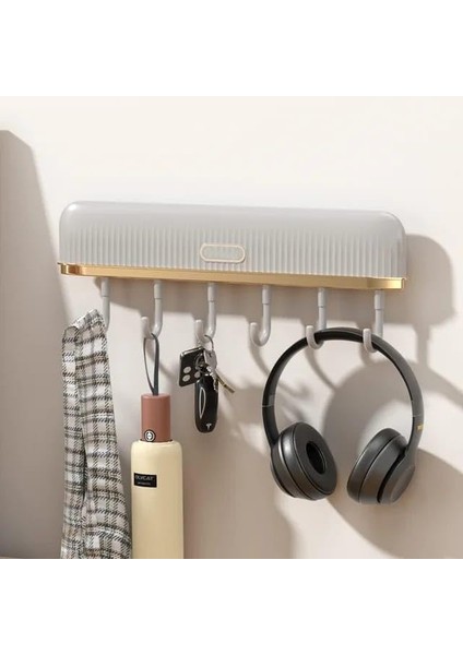 Home Yapışkanlı Askı Seti, Hareketli Kancalar, Anahtarlık ve Havlu Askısı, Banyo ve Mutfak Için Çok Amaçlı Organizer, Kepçe,kevgir Askısı