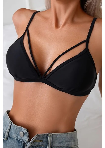 Metal Kopçalı Şık Bikini Üstü (Çıkartılabilir Kaplı) modelleri