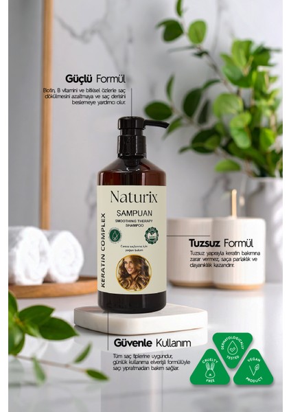 2'li 600 ml Keratin Complex Saç Şampuanı