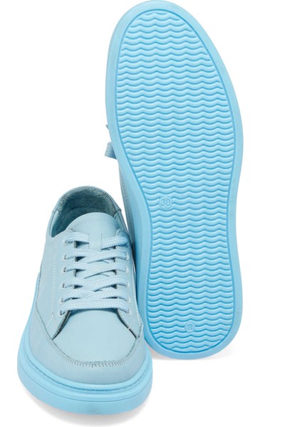 Mavi Hakiki Deri Kadın Sneaker - K25I1AY67820-S1M fırsatları