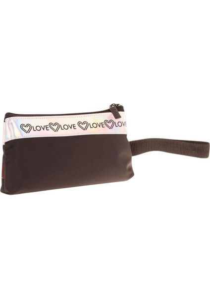 Mirror Cüzdan Tipi Tek Bölmeli Kız Çocuk Okul Kalemliği - Siyah - K2752