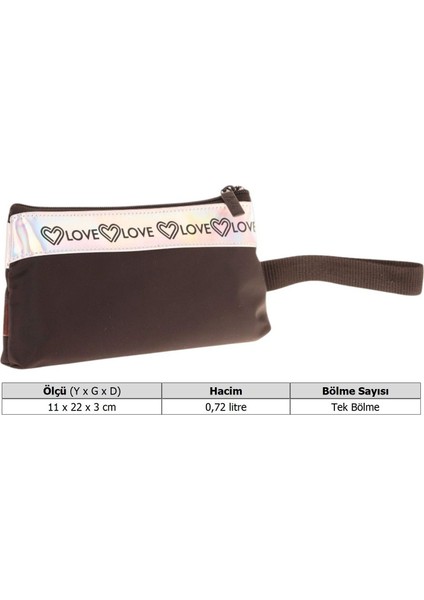 Mirror Cüzdan Tipi Tek Bölmeli Kız Çocuk Okul Kalemliği - Siyah - K2752 modelleri