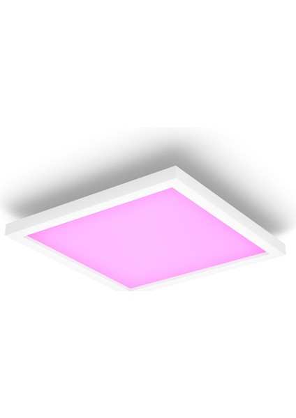 Hue Surimu Beyaz Sıva Üstü Rgb Akıllı LED Kare Panel Tavan Armatürü 25X25CM 1760 Lumen