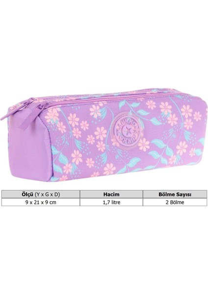 Iki Bölmeli Kız Çocuk Okul Kalem Çantası - Mor - K2704 modelleri