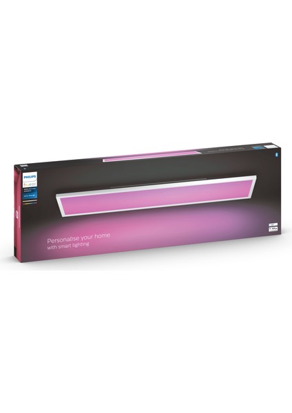 Hue Surimu Beyaz Sıva Üstü Rgb Akıllı LED Dikdörtgen Panel Tavan Armatürü 120X30CM 4150 Lumen