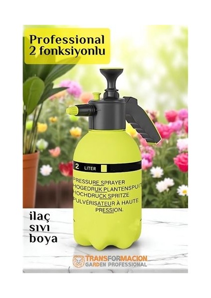 Çiçek Bitki Sulama Basınçlı Püskürtme Pompası - El Pompası