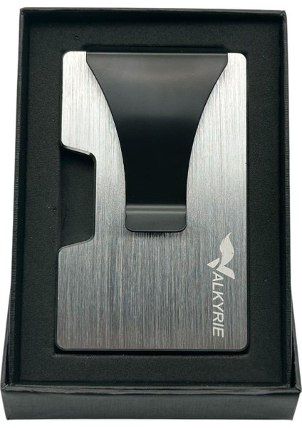 Akıllı Mekanizmalı Minimalist Metal Kartlık Rfıd Korumalı Şık Dayanıklı 15-25 Kart Kapasiteli Cüzdan Kartlık Gri fiyatları