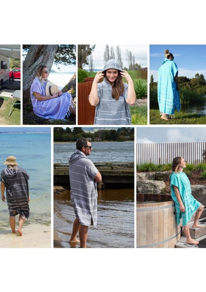 Kişiye Özel Baskılı Kapüşonlu Plaj Pançosu | Isim Yazılı Pamuklu Havlu Poncho |unisex Peştamal Kumaş fiyatları