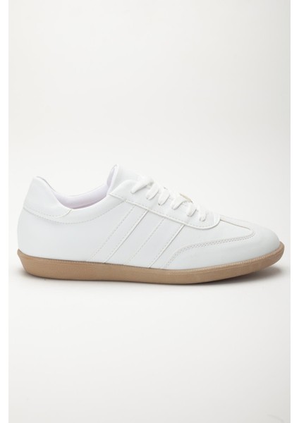 Ince Taban Iki Renk Futsal Beyaz Cilt Kadın Spor Ayakkabı modelleri