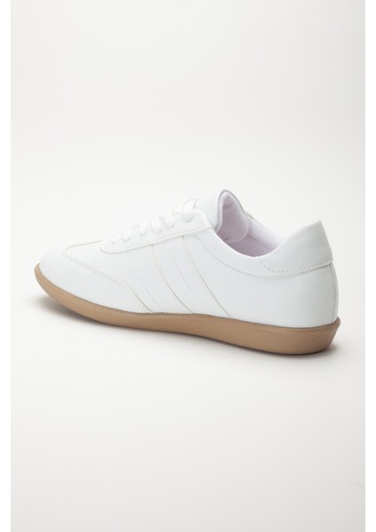 Ince Taban Iki Renk Futsal Beyaz Cilt Kadın Spor Ayakkabı indirimleri