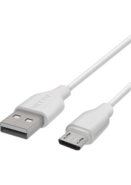 Çok Amaçlı Kısa Şarj ve Veri Aktarım Kablosu, 20 Cm, Hızlı Şarj Destekli, 2.1A, Pvc Kaplı, Kutulu, Doğa Dostu (Micro Usb)