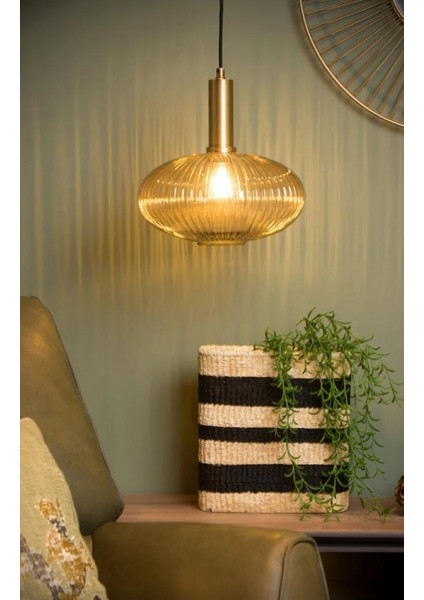 Mylights Rustik Tekli Bal Cam Sarkıt Avize Bronz Askılı Spor Tekli Avize Yatakbaşı sarkıt cam avize otel kafe masaüstü sarkıt avize yatak odası oturma odası sarkıt avize