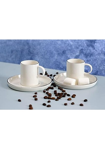 Chopin Platin Kahve Takımı 4 Parça modelleri