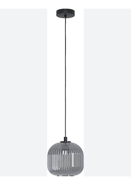 Mylights Rustik Füme Avize 20CM Spor Tekli Avize Cafe Salon Koridor Yatak Odası