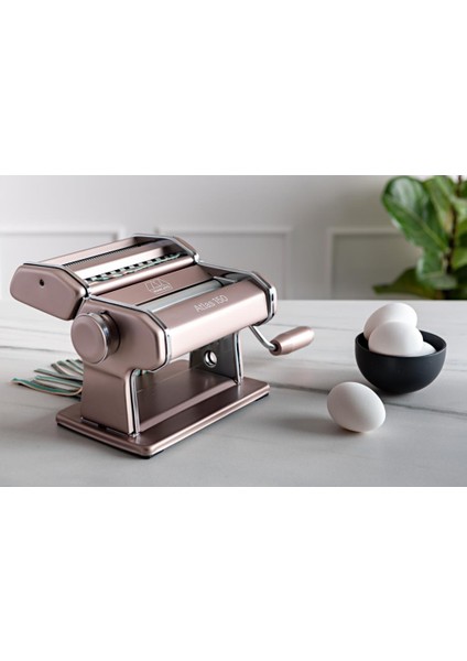 Atlas 150 Pastel Pembe Makarna Makinesi + Pastawheel