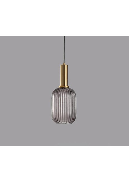 Mylights Rustik Füme Sarkıt Avize Bronz Askılı Spor Tekli Avize